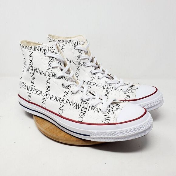Converse JW Anderson Chuck Taylor 70 Shoes Mens 13 Hi Top Grid Logo Sneakers - Picture 5 of 12
